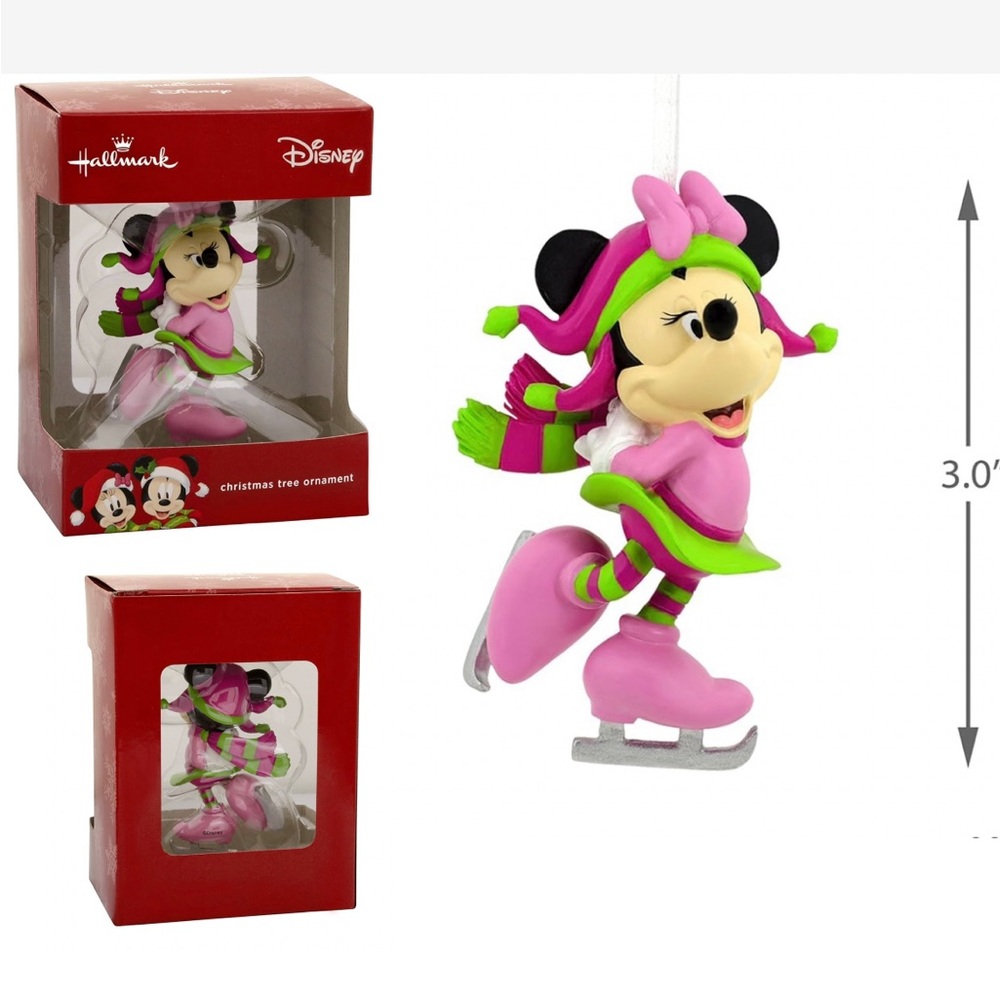 Minnie mouse ornament new in box Christmas collectable Disney holiday